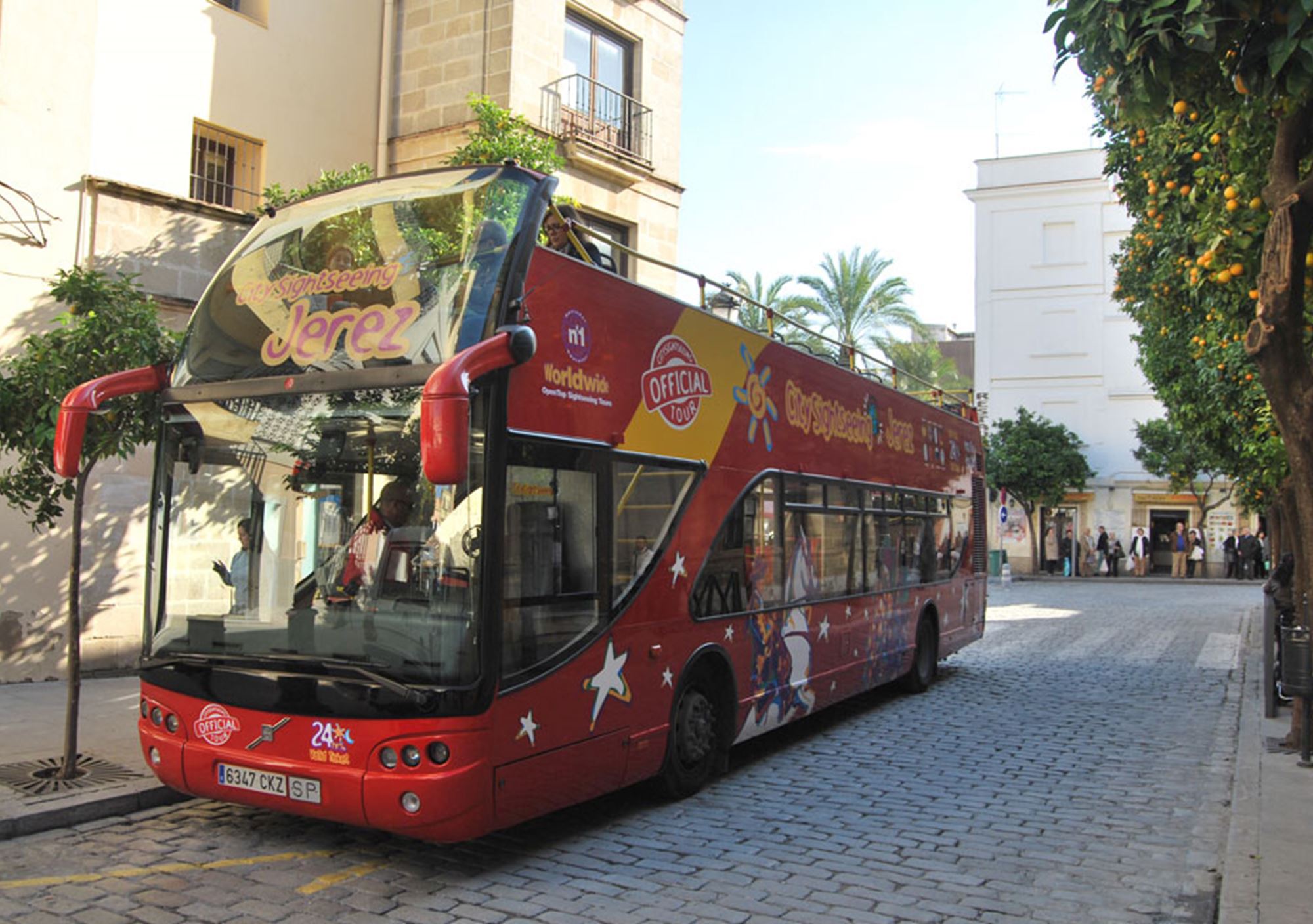 kaufen buchung tickets besucht Touren Fahrkarte karte Touristikbus City Sightseeing Jerez de la Frontera